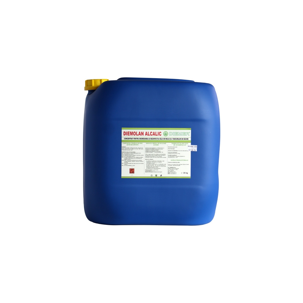 Dibazic activ 25 Kg degresant și dezinfectant pentru mulgători și aparate de muls (Diemolan Alcanic)