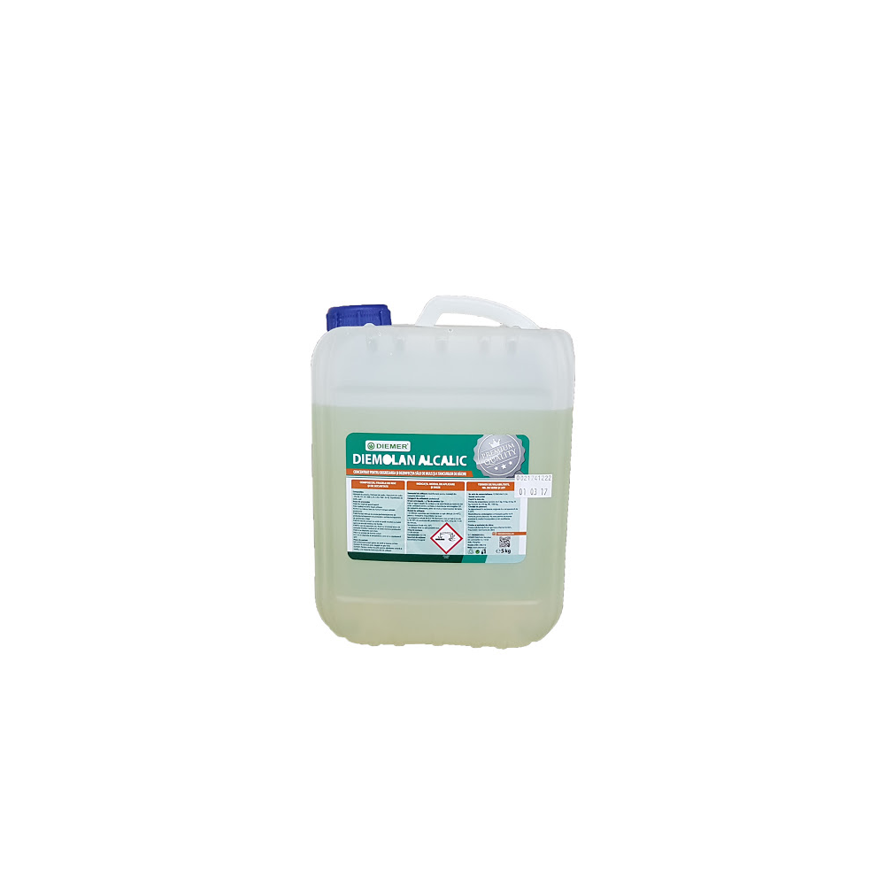 Dibazic Activ 5 Kg degresant și dezinfectant pentru mulgători și aparate de muls (Diemolan Alcanic)