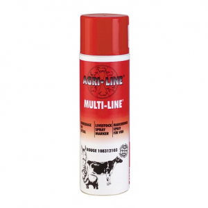 Spray marcare Multi Line Rosu-Accesorii oi / capre 
