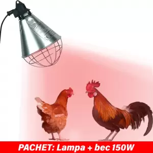 Incalzire pasari - Lampa + bec 150W-INCALZIRE PASARI 