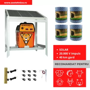 Kit gard electric animale domestice solar 12v 35km-Kit-uri gard electric / animale 