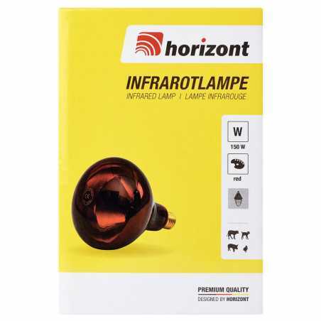 Bec infrarosu Horizont 150w Rosu