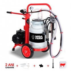 Mulgatoare vaci 1 post cu bidon de aluminiu 30l - Aparat de muls vaci