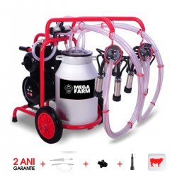Mulgatoare vaci 2 posturi bidon 40l aluminiu