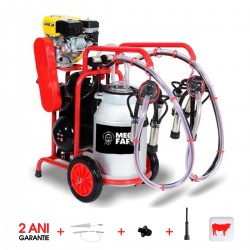 Mulgatoare vaci 2 posturi bidon 40l aluminiu motor termic+ electric