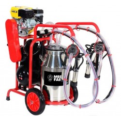 Mulgatoare vaci 2 posturi bidon 40l inox motor termic+ electric