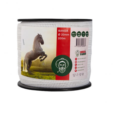 Bandă gard electric BASIC 20 mm/ 200 m