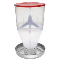Hranitoare din inox cu siloz si extensie pentru purcei